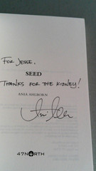 SEED /ARC /Avance Reading Copy/ Uncorrected Proof/SIGNED by Ania Ahlborn