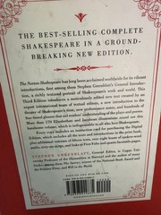 The Norton Shakespeare 2016 Third Edition by Stephen Greenblatt Dust Cover Box