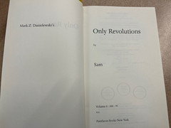 Only Revolutions by Mark Z. Danielewski Pre-Publication w/ Different Boards LN