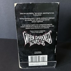 When Darkness Loves Us Elizabeth Engstrom TOR Paperbacks from Hell 1st Printing
