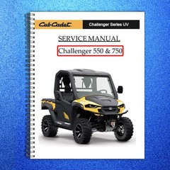 CUB CADET Challenger 550 750 Utility Vehicle Service Manual – WIRE BOUND