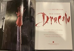Coppola and Eiko on Bram Stoker’s Dracula 1992 Costume Design HC Missing Dust Jk