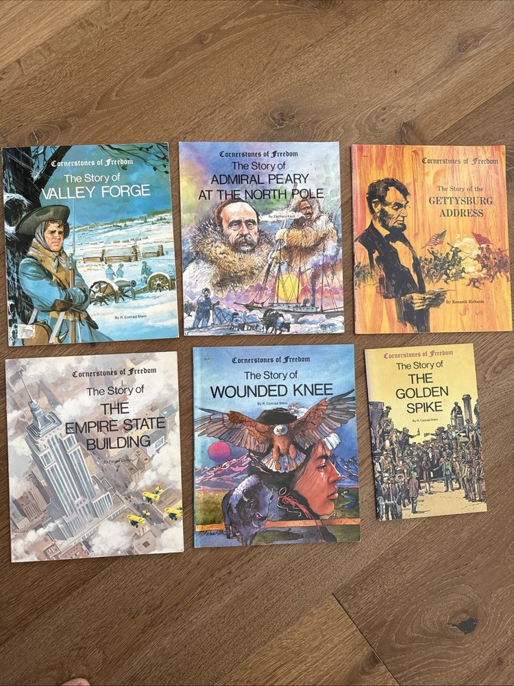 Lot of 6 Cornerstones of Freedom Soft Cover Books Vintage 60s – 80s