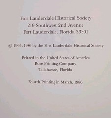 FORT LAUDERDALE RECIPES by The Fort Lauderdale Historical Society (1986, HC)