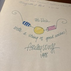 String of Beads by Margarette S. Reid (1997, Hardcover) Double Signed w Sketch!