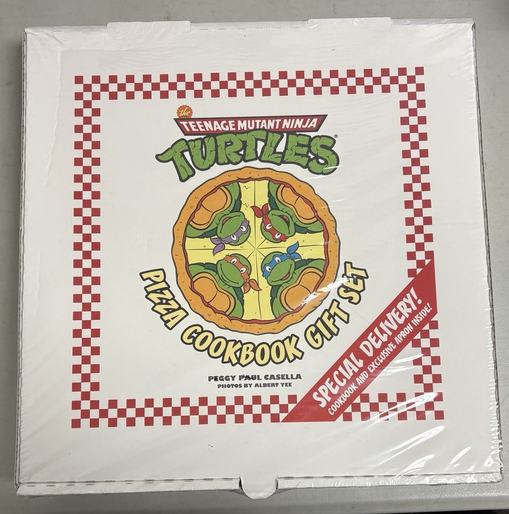 Teenage Mutant Ninja Turtles Pizza Cookbook Gift Set with Apron See Description