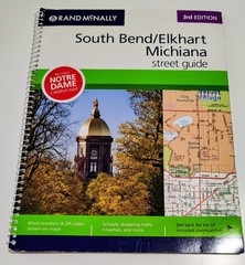 Rand McNally South Bend Elkhart Michiana Street Guide 3rd Edition 2007 Spiral