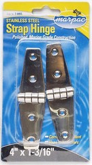 Marpac 4″ x 1-3/16″ Stainless Steel Strap Hinge 7-0455
