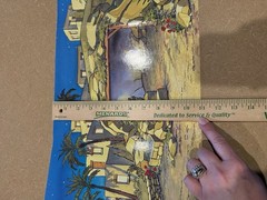 Vintage The Christmas Story Panorama Scene Warner Press 1988 Nativity Backdrop