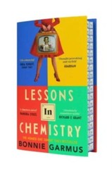 SIGNED Lessons in Chemistry by Bonnie Garmus WATERSTONES HC 1/2 ~STENCILED EDGE