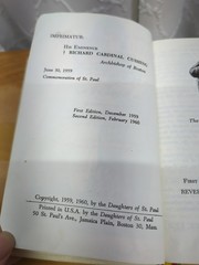 Saint Paul Daily Missal by Daughters of St Paul Leather-bound 1960 White