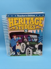 Bob Jones Heritage Studies 5 History Set- Text, Test, Activities, Key & Teacher