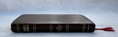 NIV Trimline Pocket Bible New Testament 1984 Burgundy Leather Red Lettered Gilt