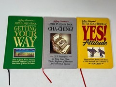 Jeffrey Gitomer’s lot of 3 books – Getting Your Way, Cha-Ching, Yes! Attitude