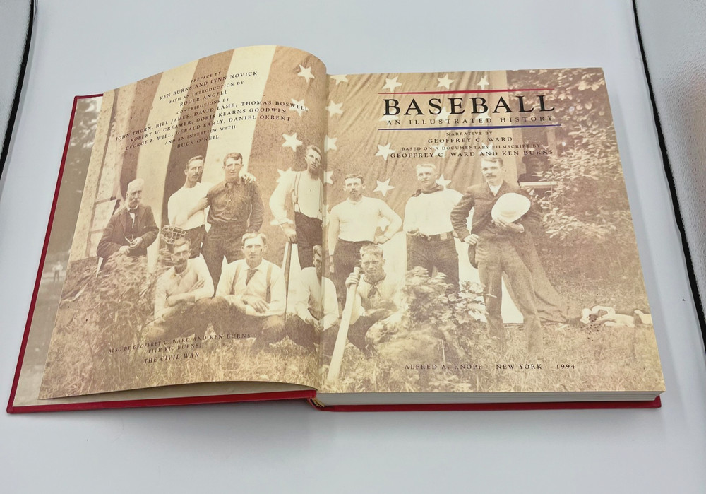Baseball: An Illustrated History by Geoffrey C. Ward, Ken Burns Hardcover Sleeve