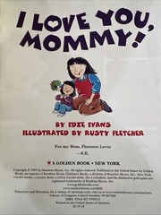 Vintage A Little Golden Book I Love You, Mommy! #2216