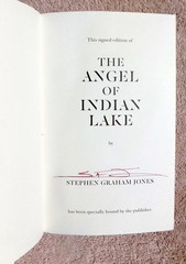 The Angel of Indian Lake SIGNED Stephen Graham Jones 2024 H/B 1ST/1ST W/Coa
