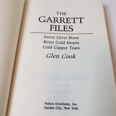 The Garrett Files & Garrett, P.I. Hardcover Book Lot Glen Cook Book Club Edition