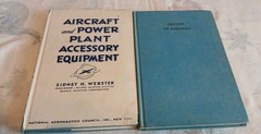 WWII National Aeronautics Council 1940s lot 10 books Diesel Aviation Engine Book