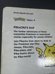 Pokemon Pikachu’s Day Tales 4 board book Nintendo 1999 Toshinao Aoki Free Sh
