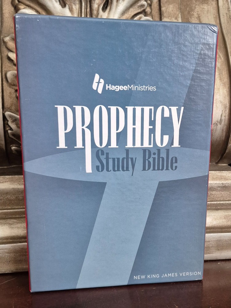 PROPHECY STUDY BIBLE : John Hagee Ministries (NKJV, Black Bonded Leather, NEW)