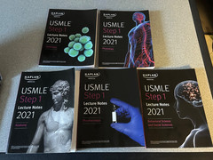 Kaplan Medical USMLE Lecture Notes, 2021 LOT of 5 Books