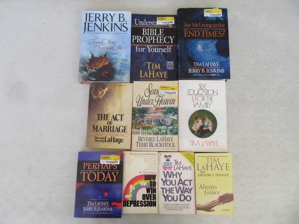 BIG Lot (10) TIM BEVERLY LAHAYE JERRY JENKINS Self Help Christian Devotion Books