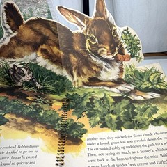 THE BIG JUMP UP FARM ANIMAL BOOK 1954 Huge Pop Ups Beautiful Illustrations