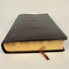 Holy Bible King James Version Religion Spiritual Faux Leather Bound Book