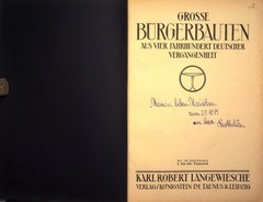 Grosse Burgerbauten 1915 Blauen Bucher German Architecture Softcover