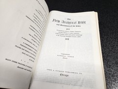 Dickson KJV New Analytical Indexed Bible Genuine Morocco Black Leather 1966