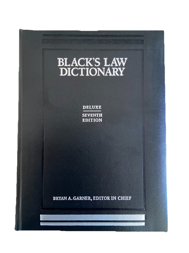 Black’s Law Dictionary, 7th Seventh Deluxe Edition by Bryan A Garner Thumb Index