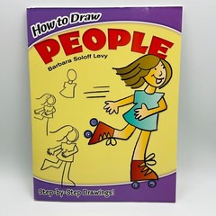 I Can Draw People & How to Draw People Lot of 2 Paperback Books Usborne Levy Kid
