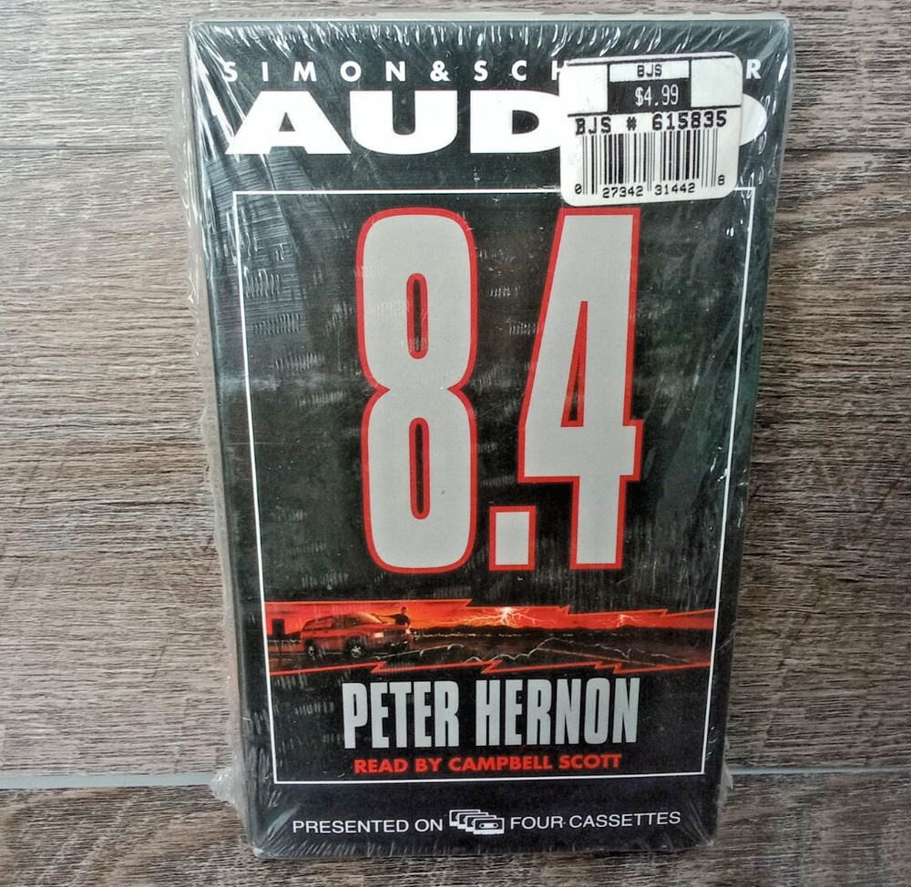 8.4 by Peter Hernon Audiobook X4 Cassette’s read by Campbell Scott new sealed