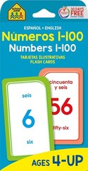 School Zone – Bilingual Numbers 1-100 Flash Cards – Ages 4+, Preschool to…