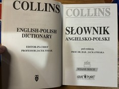 Collins Polish- English Dictionaries Slownik Angielsko-Polski Polsko-Angielski