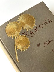 Ramona by Helen Jackson (H.H.) Early Edition 1890 Gold Leaf Cover, used rare