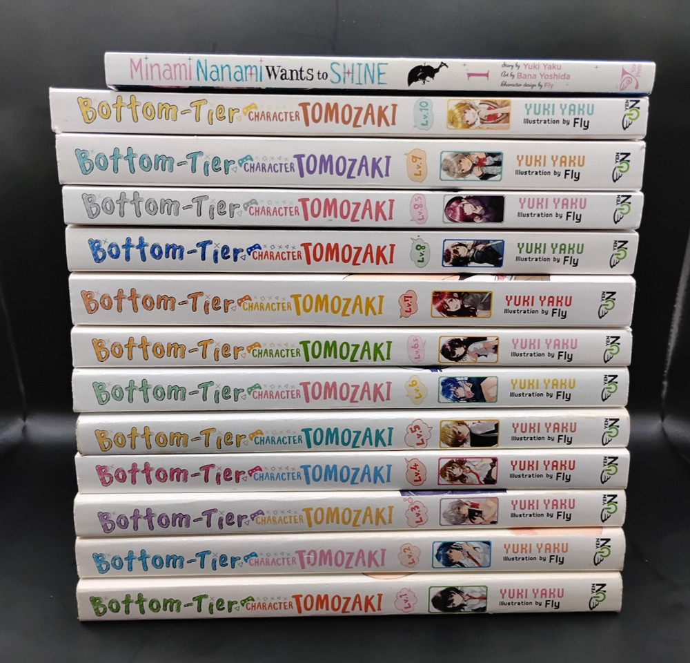 Bottom Tier Character Tomozaki Light Novel Vol. 1-10 + 6.5 + 8.5 English + manga