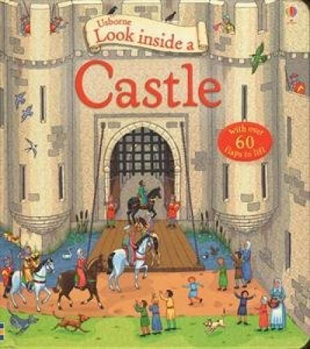 Look Inside Castle – Board book By barry albert – GOOD
