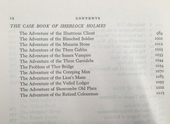 The Complete Sherlock Holmes 1930 Doubleday with Book Marker