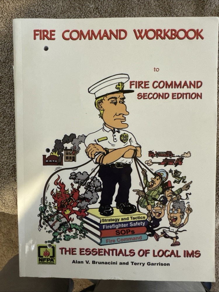 FIRE COMMAND WORKBOOK By Alan Brunacini & Terry Garrison *Excellent Condition*