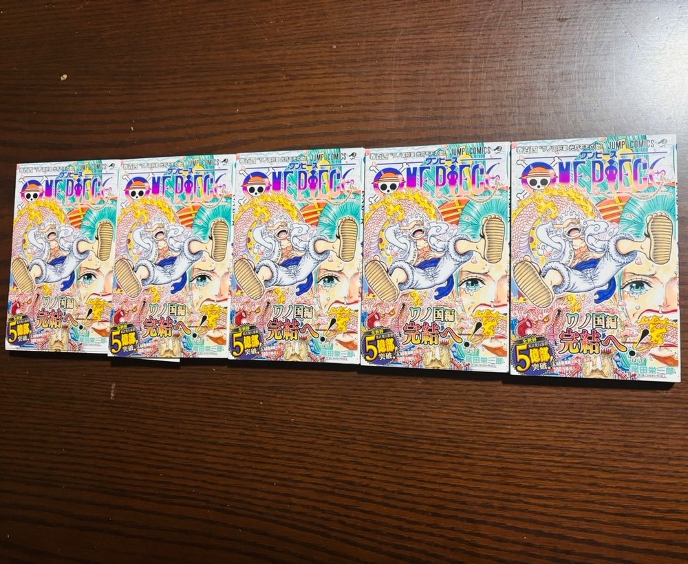 One Piece Vol.104 First Printing Obi ×5 wanokuni Eiichiro Oda Japanese manga