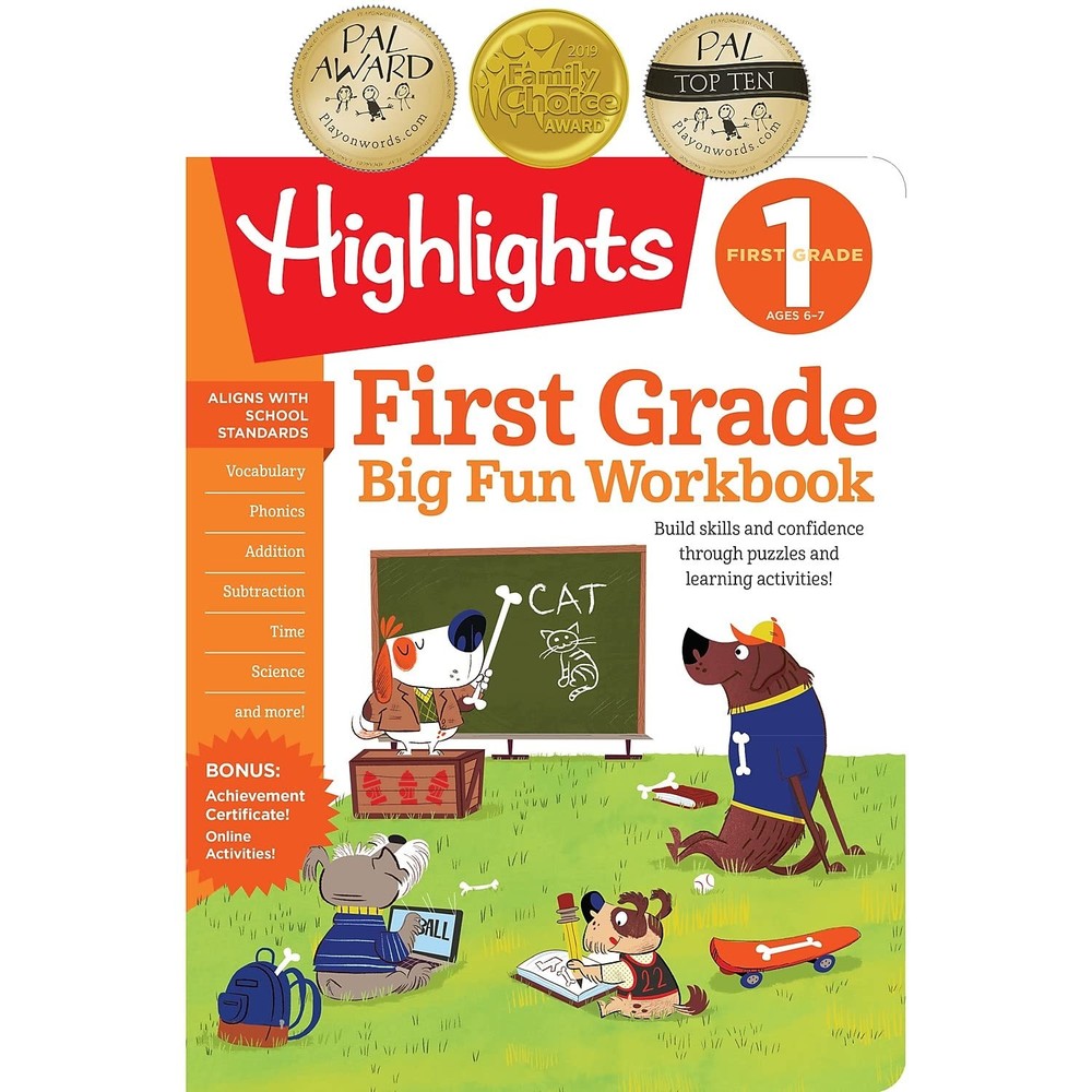 First Grade Big Fun Workbook – Highlights Learning – Good – See condition no…