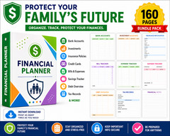 DIGITAL CONTENT- Emergency Binder Printable | End of Life Planner | Household Fa