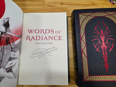 Words of Radiance Leatherbound Signed by Brandon Sanderson, 1st Edition