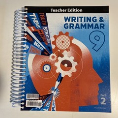 BJU Press Writing & Grammar Grade 9 Teacher’s Edition Part 1 & 2 4th Edition