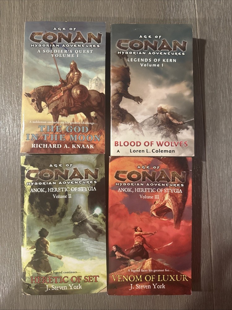 Modern “Age Of Conan” Hyperian Adventures Book Bundle–4 Books