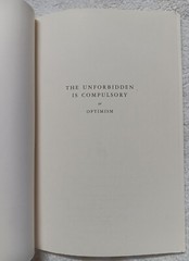 The Unforbidden Is Compulsory, or Optimism (Dave Eggers • 2004) • Good