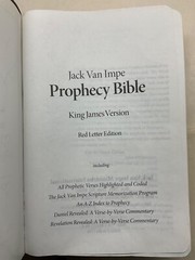 Jack Van Impe Prophecy Bible Limited Special Edition KJV Red Letter Edition