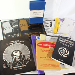 Lot Of Vintage 90s Hypnotherapy Hypnosis Hypnotism Books VHS Classes for Profit
